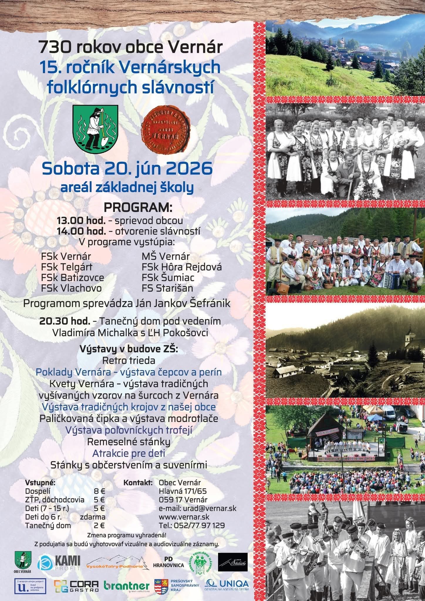folklorne slavnosti vernar 2026